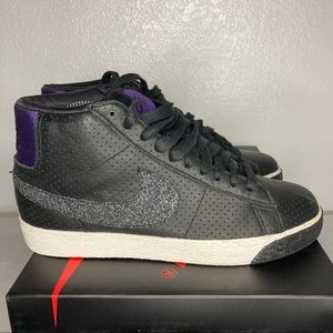 Nike blazer purple gray white black womens